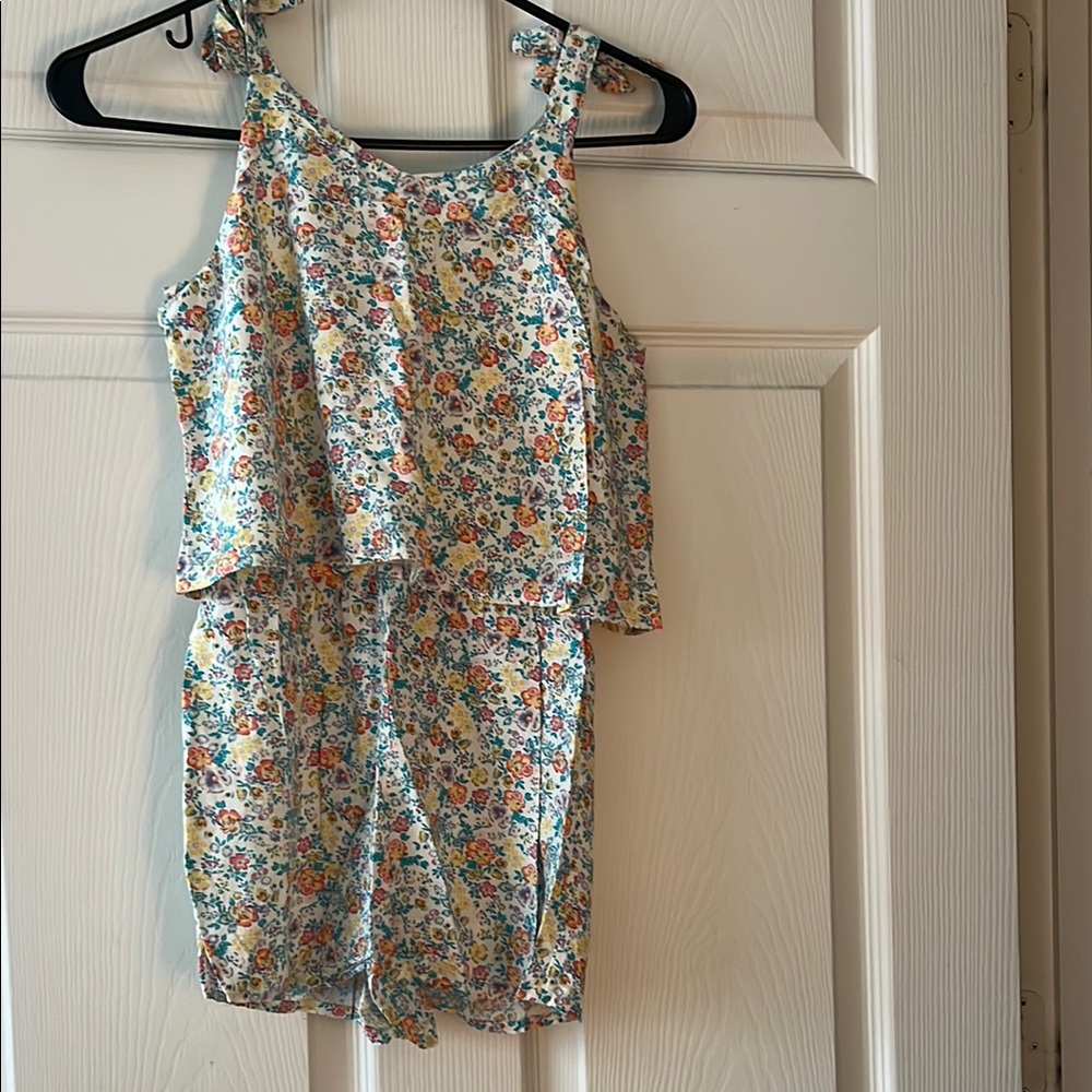 Floral Sleeveless Romper